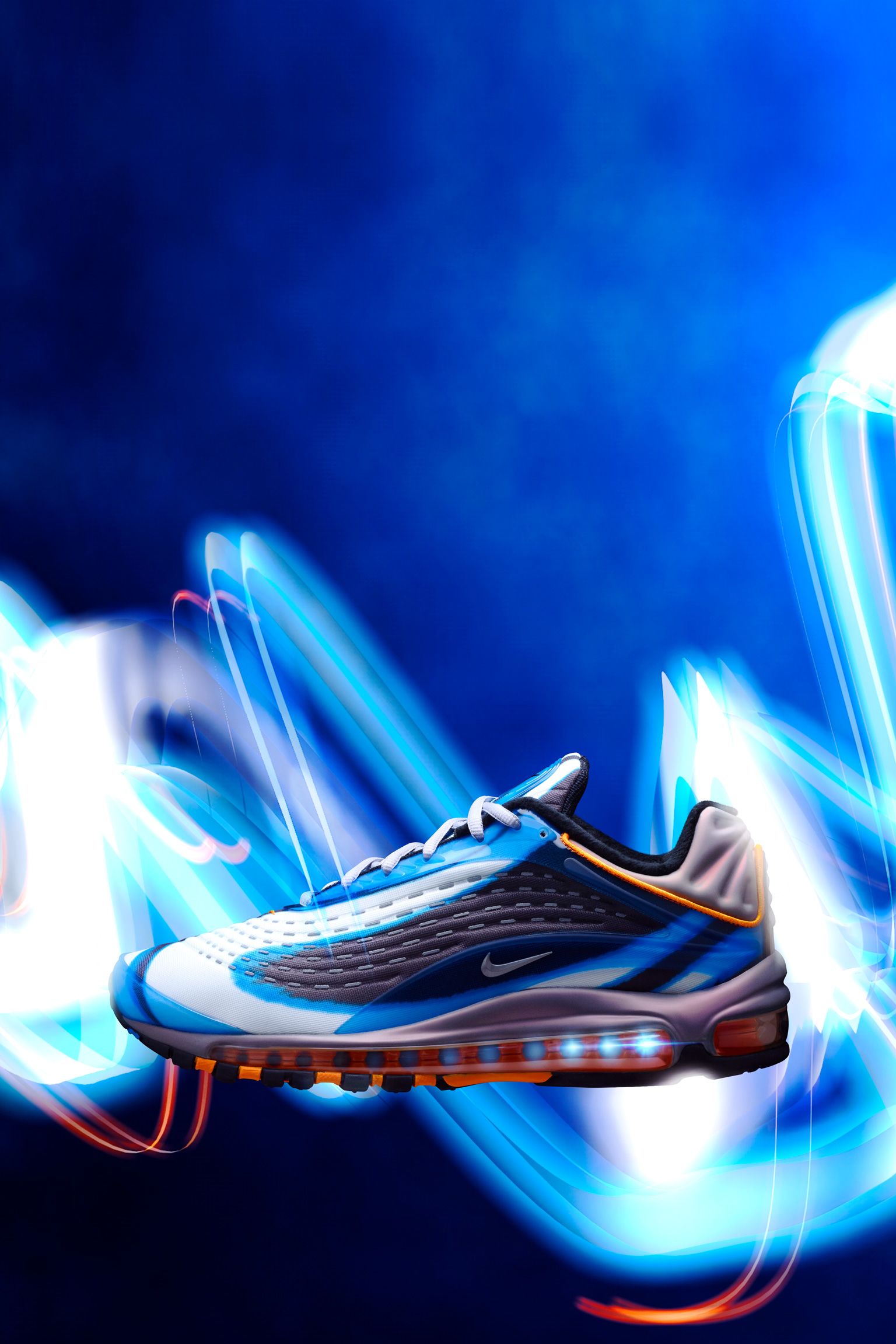 Nike Air Max Deluxe 'Photo Blue & Wolf Grey & Orange Peel' Release Date Nike Air Max Deluxe 'Photo Blue & Wolf Grey & Orange Peel' Release Date