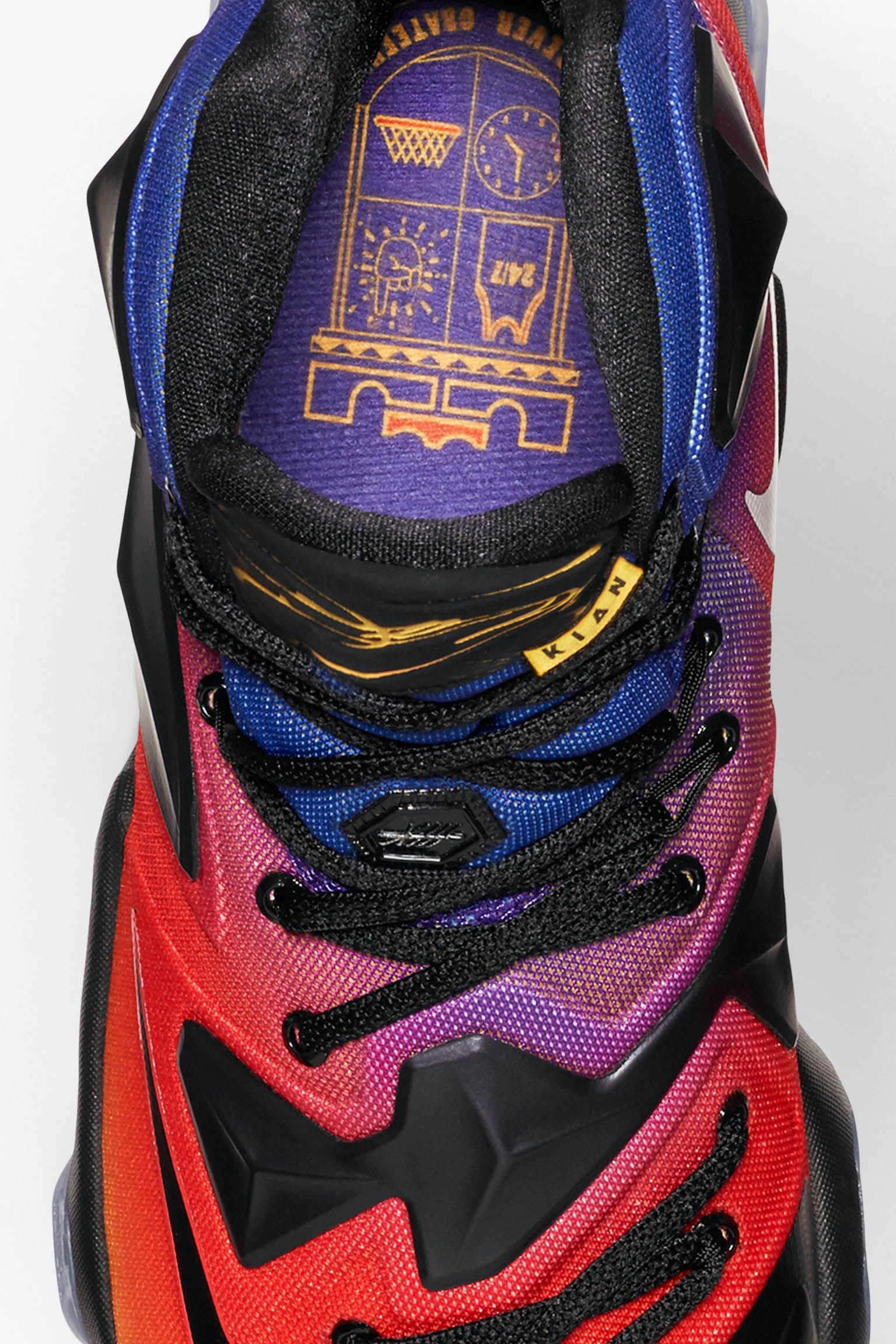 lebron 12 purple and orange