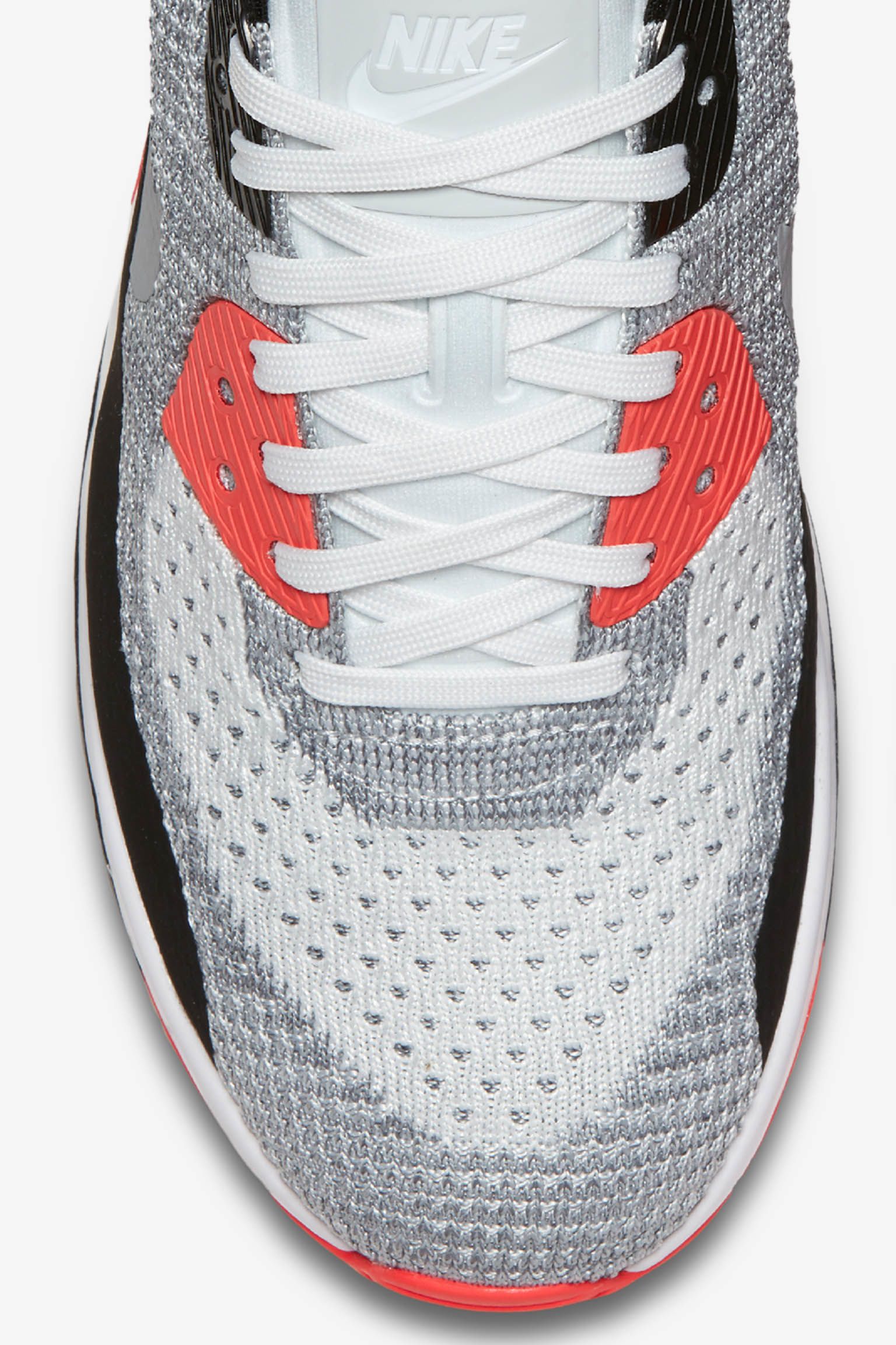 Buty damskie Nike Air Max 90 Ultra 2.0 Flyknit „White & Bright Crimson” Buty damskie Nike Air Max 90 Ultra 2.0 Flyknit „White & Bright Crimson”