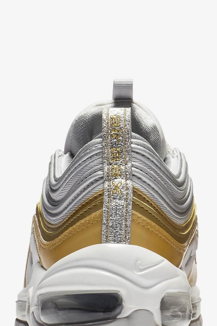 Women's Air Max 97 'Vast Grey & Metallic Gold & Metallic Silver' Release Date Women's Air Max 97 'Vast Grey & Metallic Gold & Metallic Silver' Release Date