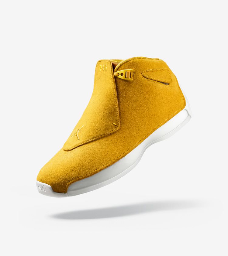 Air Jordan 18 'Yellow Ochre & Sail' Release Date Air Jordan 18 'Yellow Ochre & Sail' Release Date