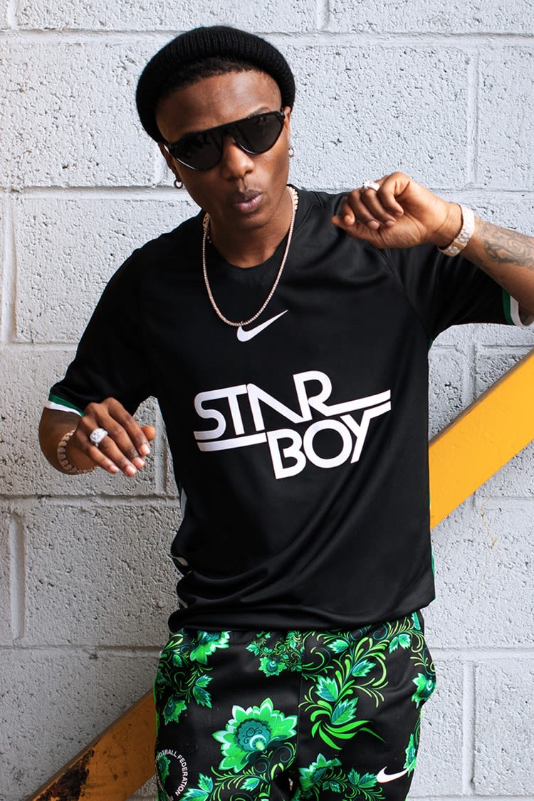 wizkid nike shirt