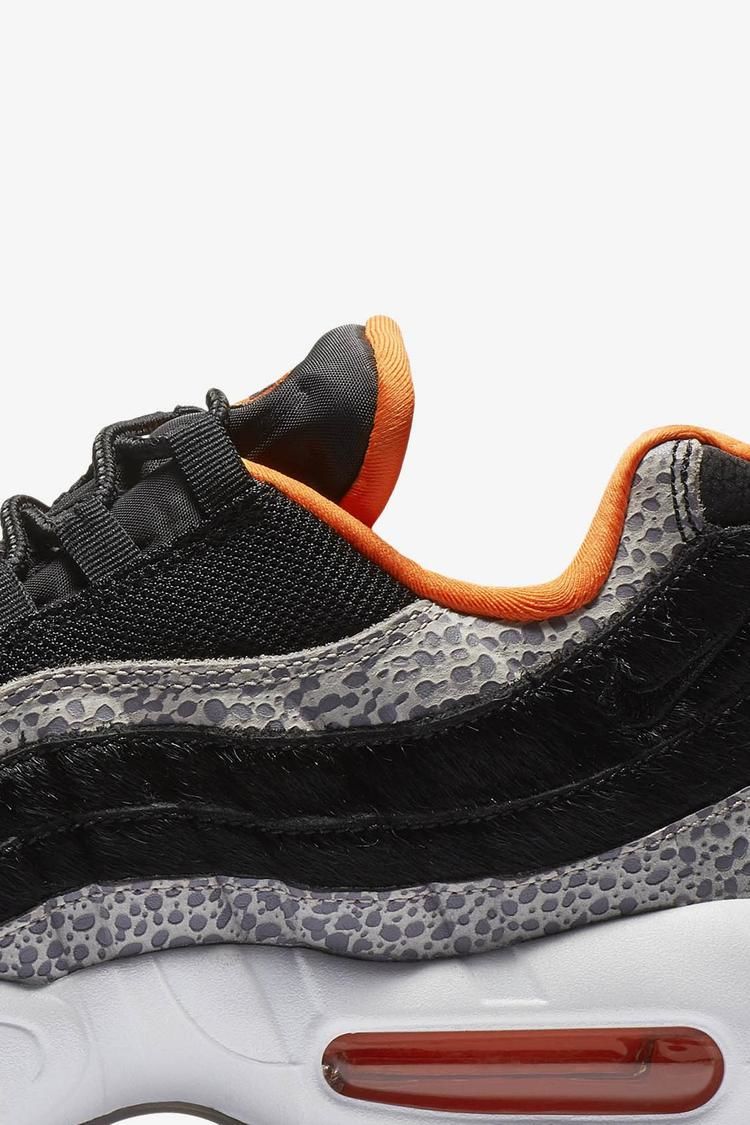 Nike Air Max 95 Safari 'Black & Granite & Safety Orange' Release Date Nike Air Max 95 Safari 'Black & Granite & Safety Orange' Release Date