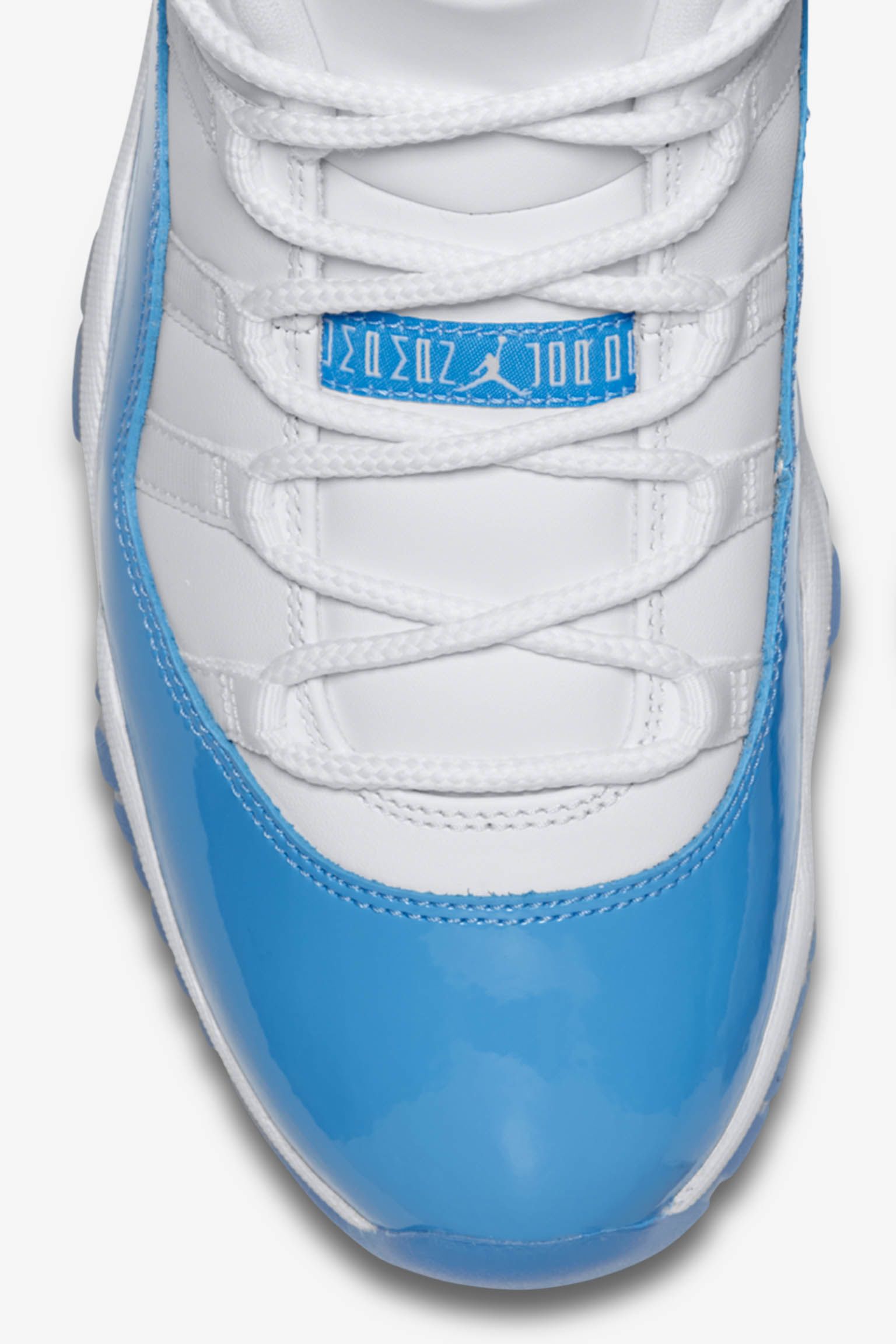 low top white and blue 11s