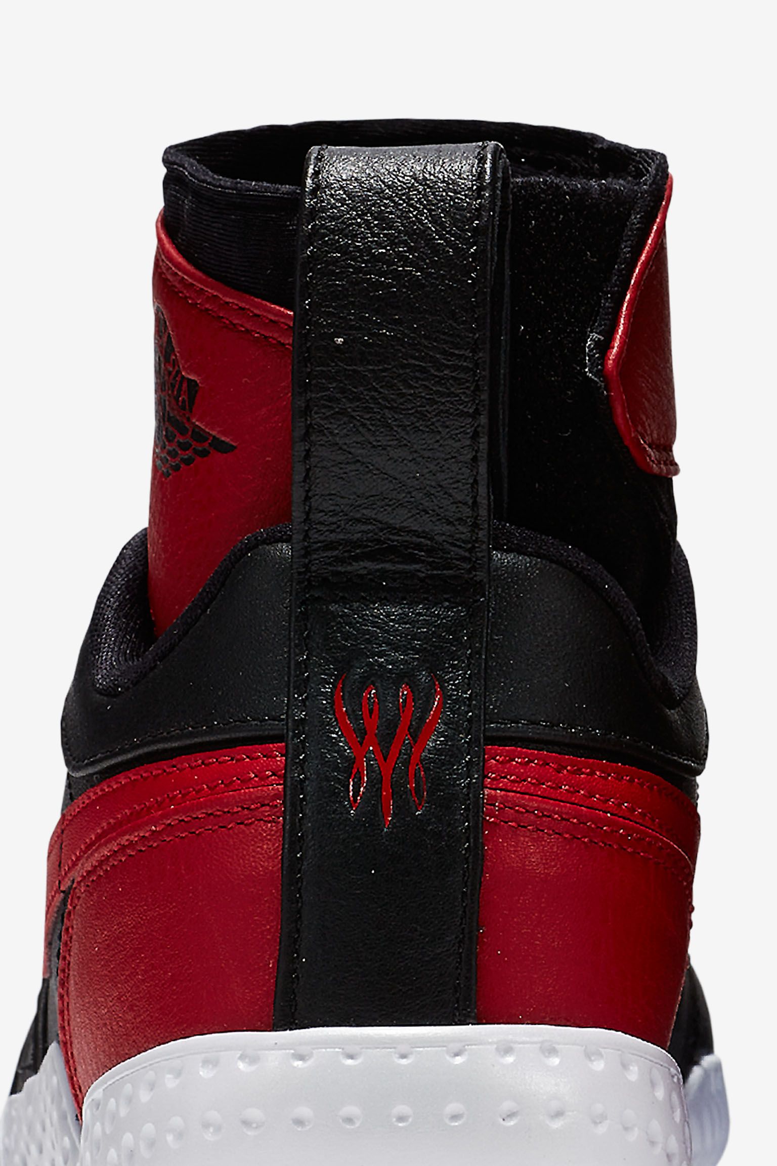 NikeCourt Flare AJ1 "Black & Varsity Red" til kvinder NikeCourt Flare AJ1 "Black & Varsity Red" til kvinder