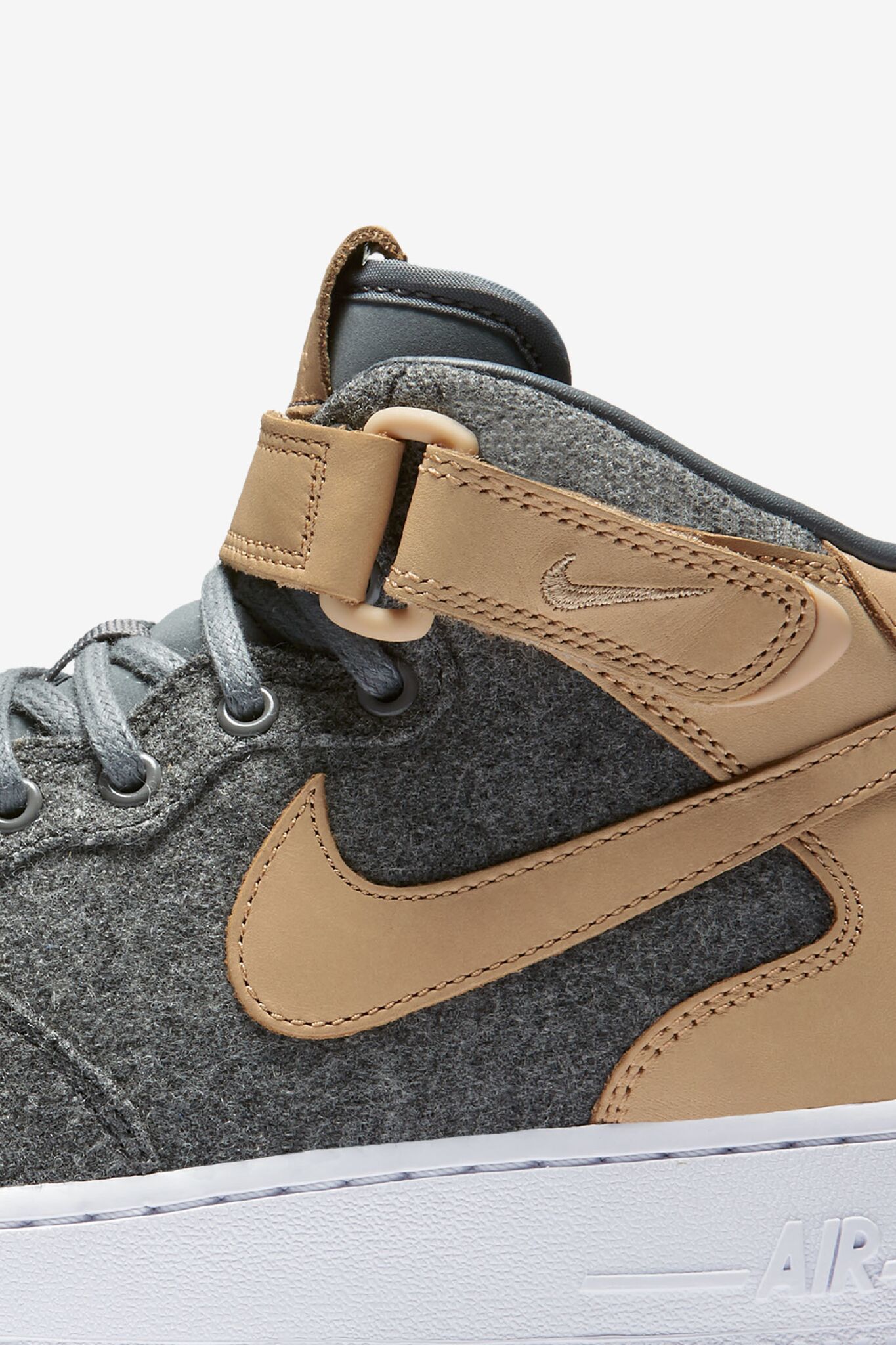 Womens Nike Air Force 1 Mid Leather ‘Cool Grey & Vachetta Tan'. Womens Nike Air Force 1 Mid Leather ‘Cool Grey & Vachetta Tan'.