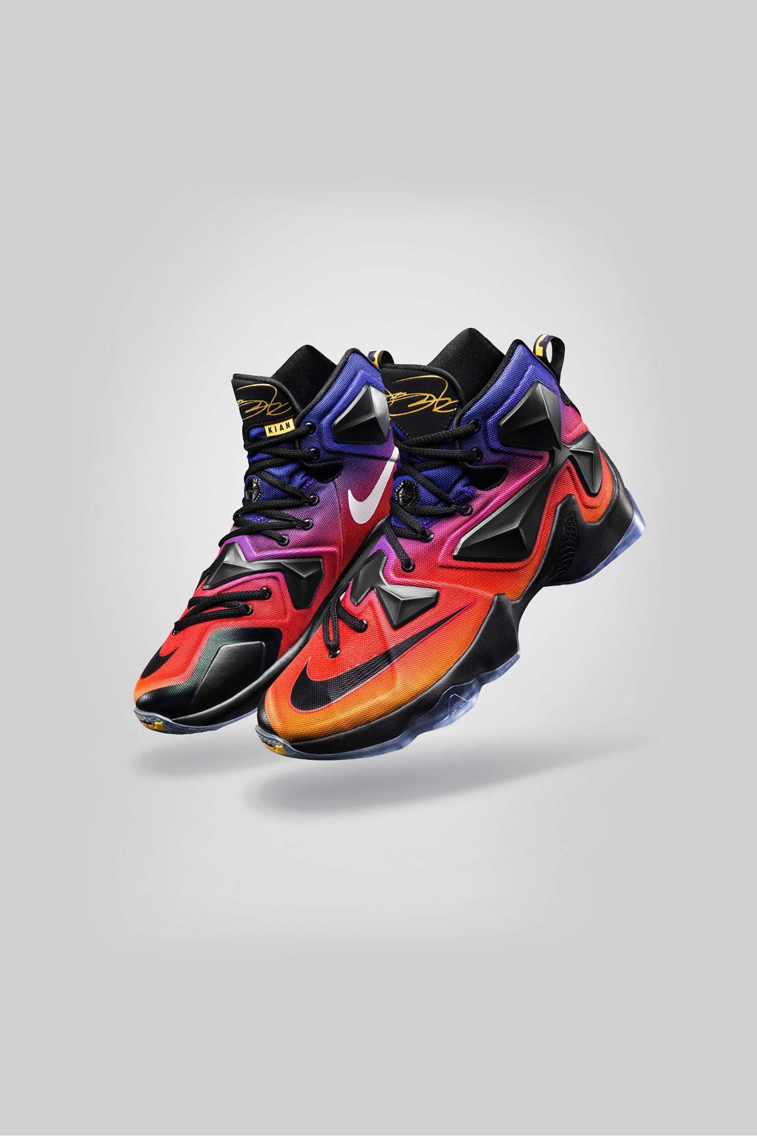 lebron 12 purple and orange