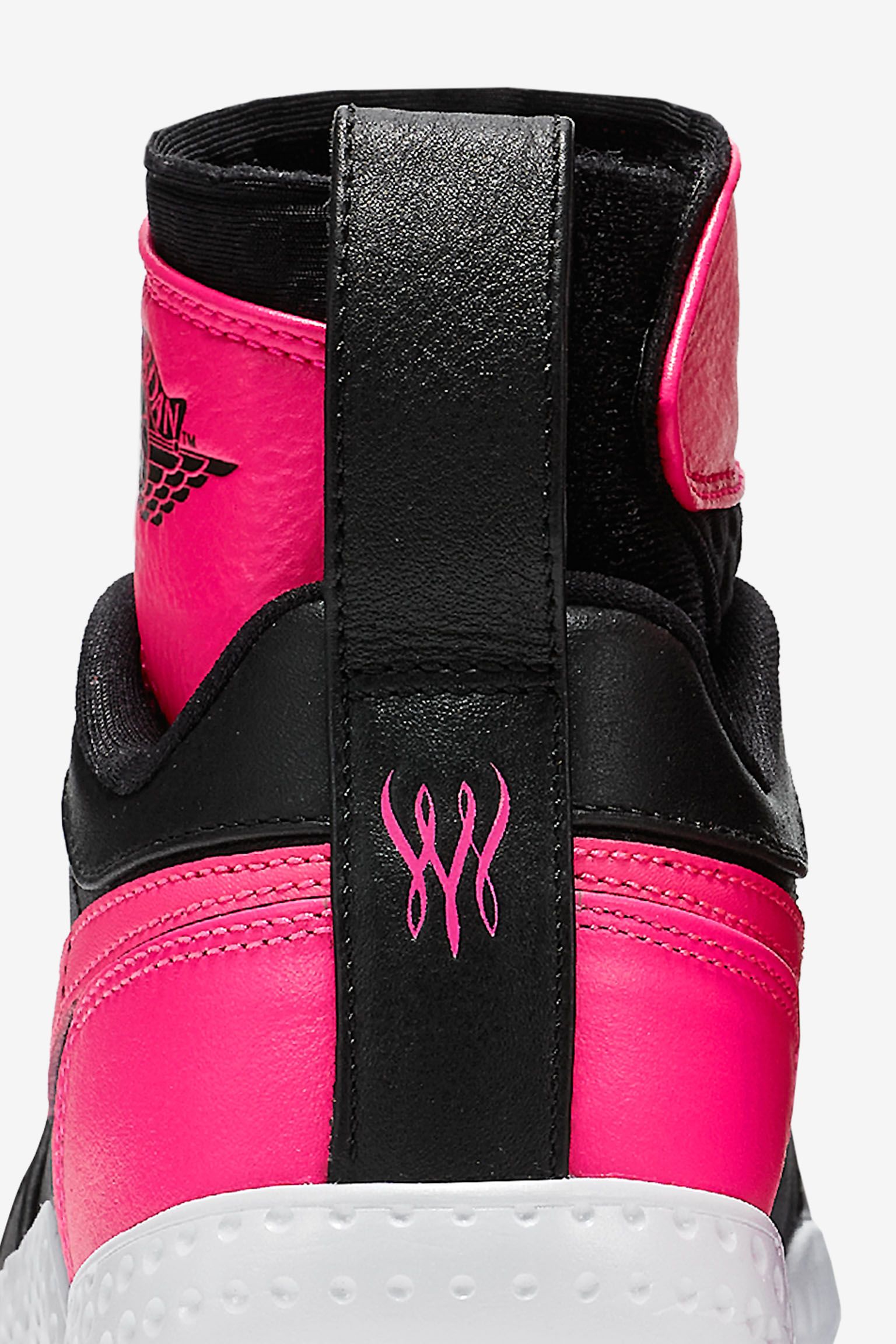 Women's NikeCourt Flare AJ1 'Black & Hyper Pink' Women's NikeCourt Flare AJ1 'Black & Hyper Pink'