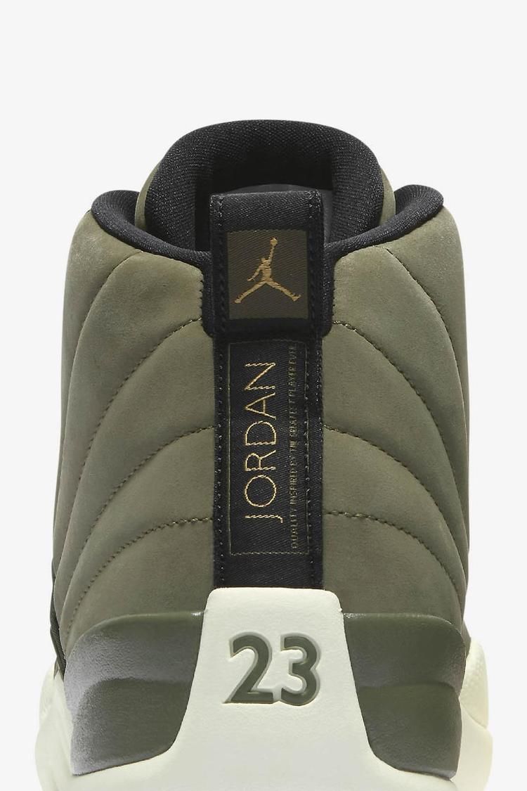 Air Jordan 12 Retro 'Olive Canvas & Metallic Gold' Release Date Air Jordan 12 Retro 'Olive Canvas & Metallic Gold' Release Date