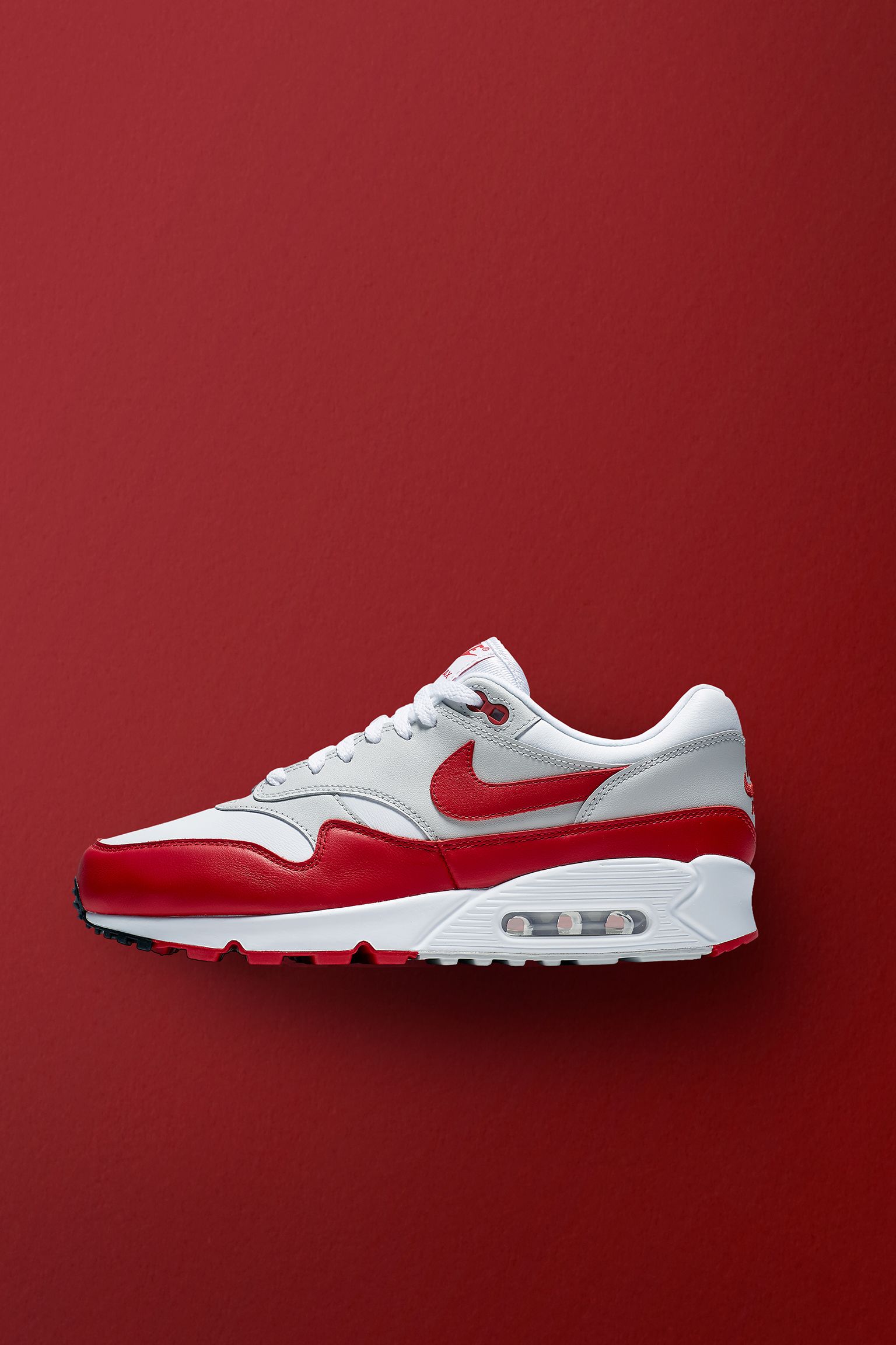 Nike Air Max 90/1 'White & University Red' Release Date. Nike⁠+ SNKRS