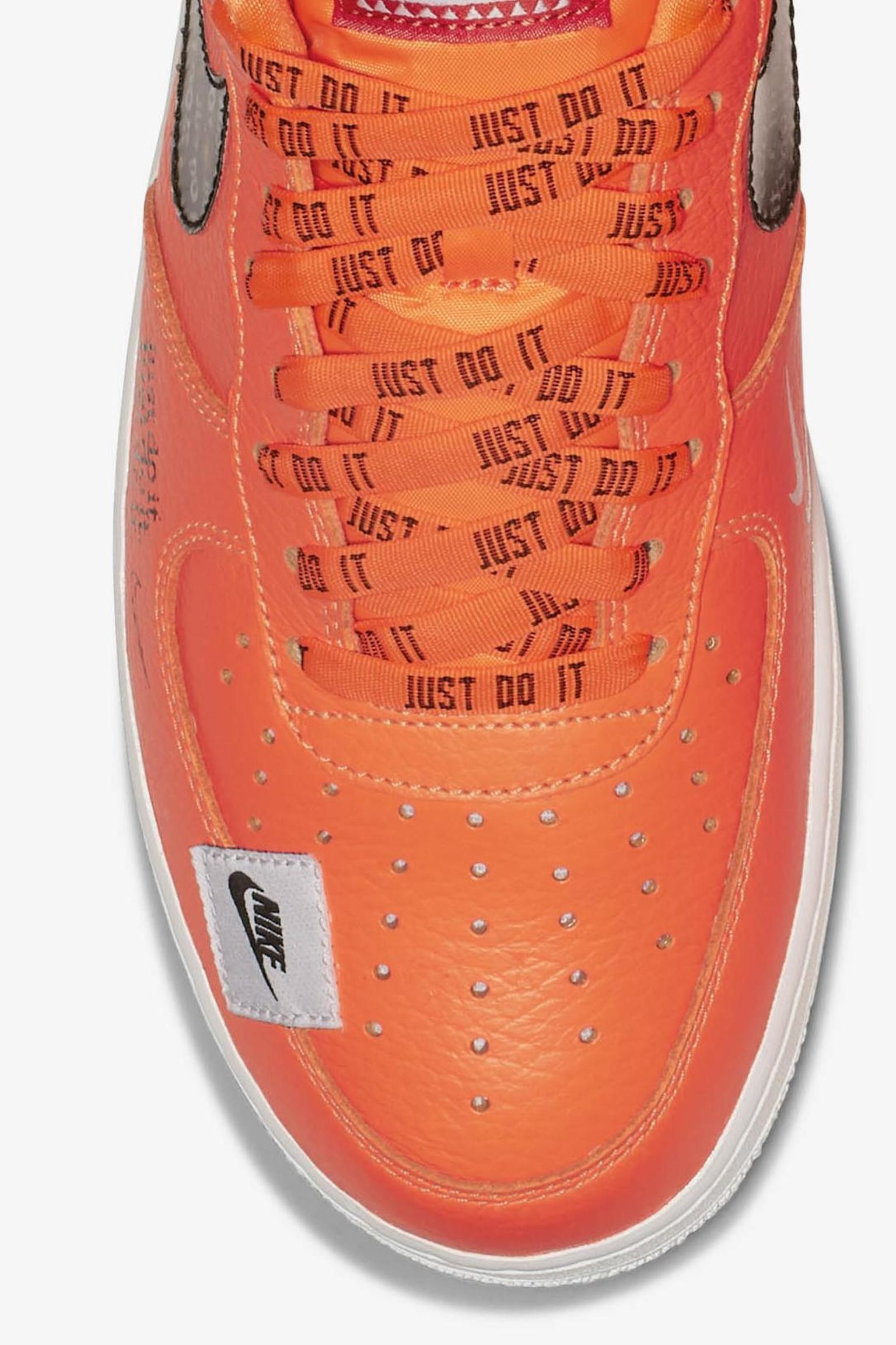 nike air force 1 low orange just do it