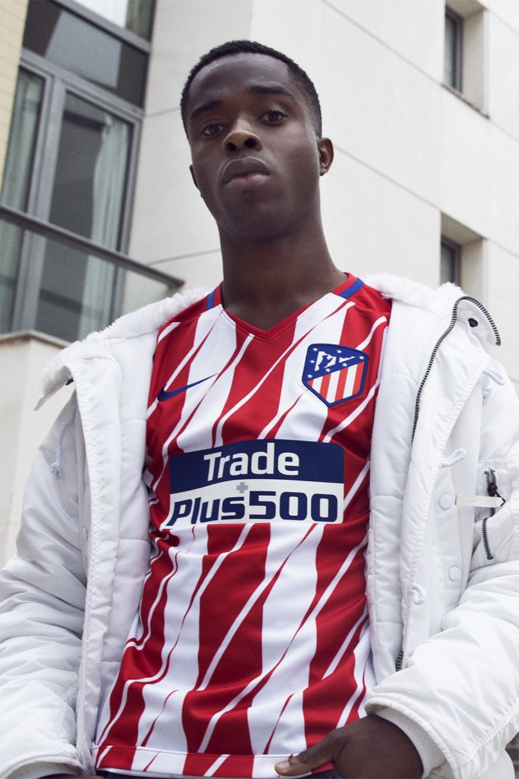 Atlético Madrid 2017/18 Home Kit Atlético Madrid 2017/18 Home Kit