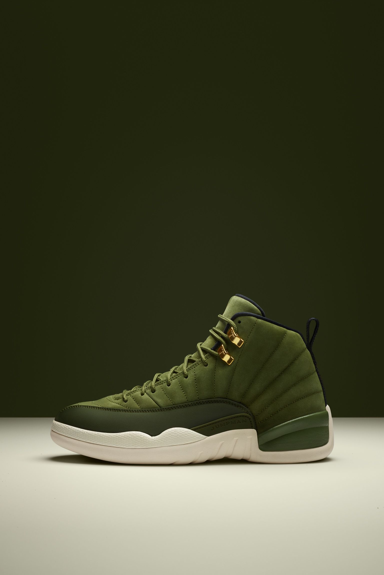 Air Jordan 12 Retro 'Olive Canvas & Metallic Gold' Release Date Air Jordan 12 Retro 'Olive Canvas & Metallic Gold' Release Date
