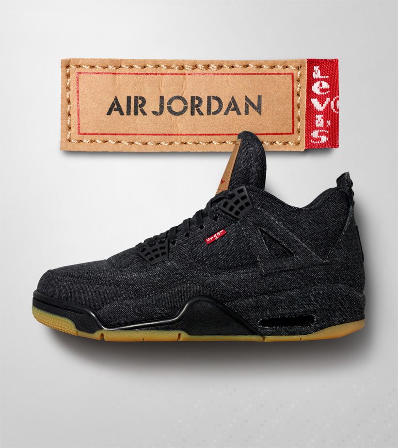 Air Jordan 4 Levis 'Triple Black' Release Date Air Jordan 4 Levis 'Triple Black' Release Date