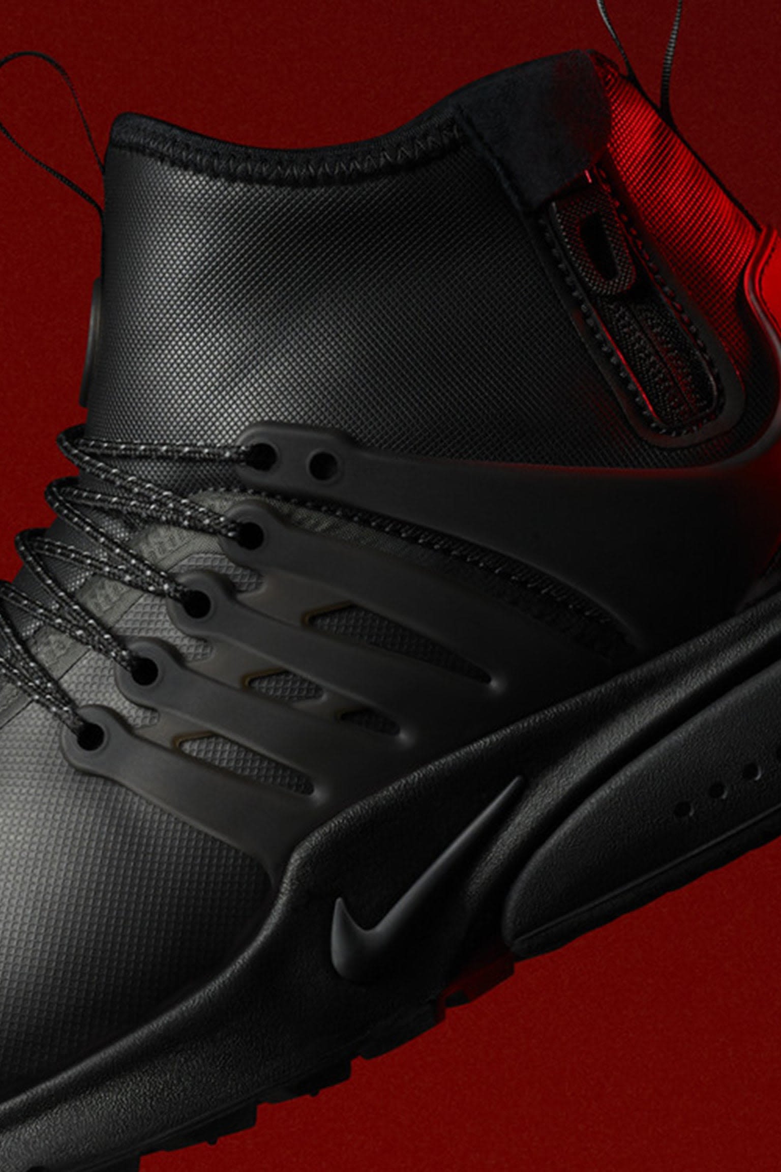 Nike Air Presto Mid Utility Sneakerboot 'Black & Dark Grey'. Release Date Nike Air Presto Mid Utility Sneakerboot 'Black & Dark Grey'. Release Date