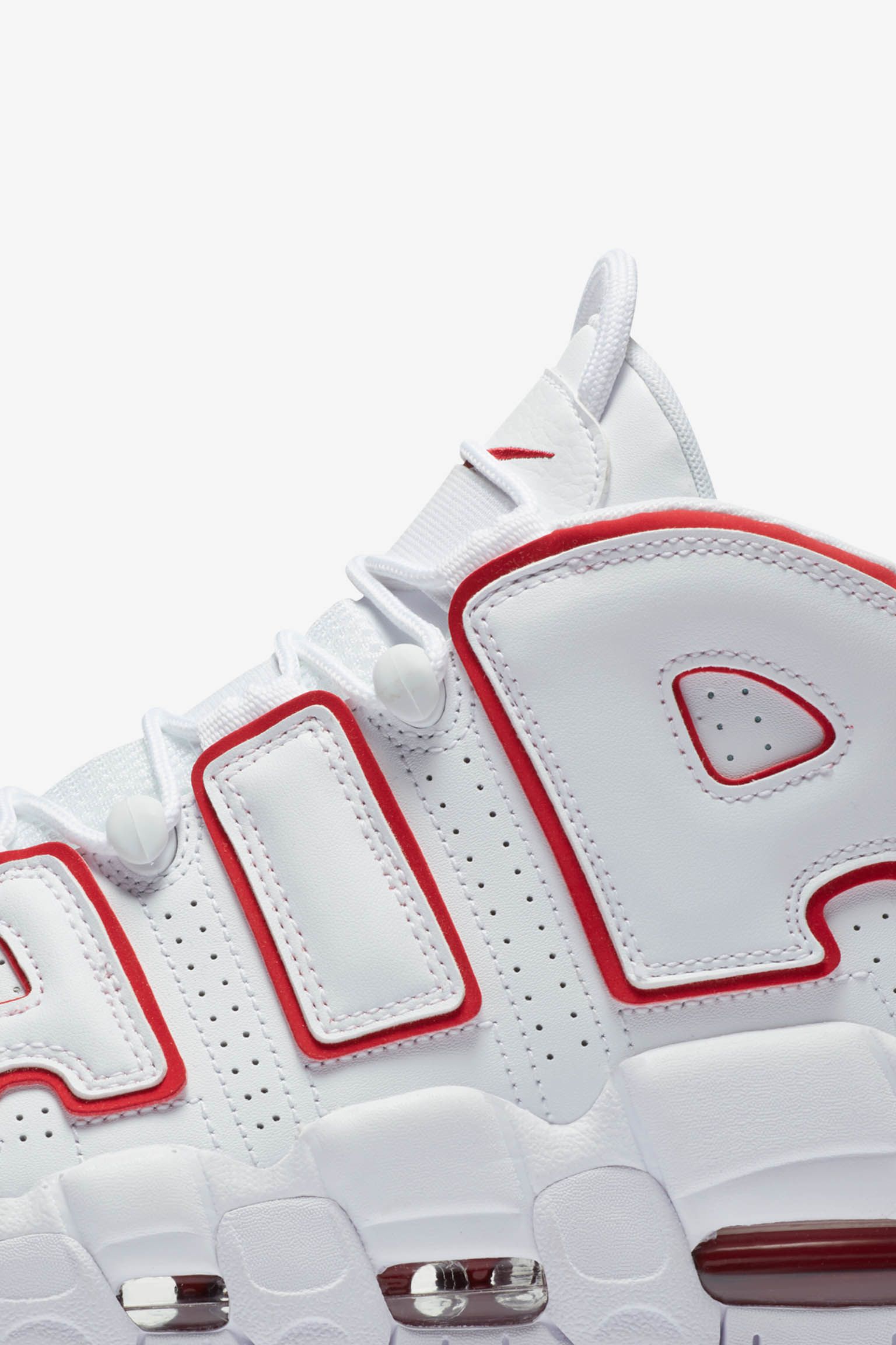 nike air more uptempo red and white