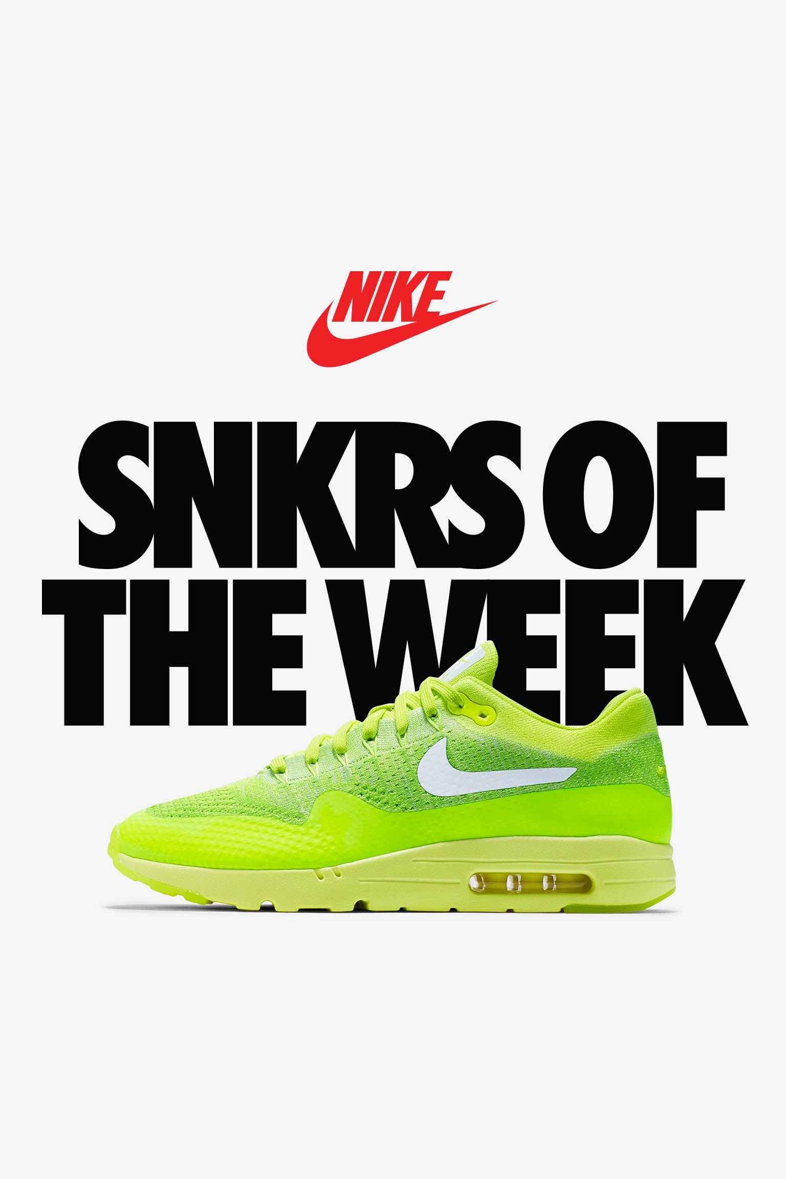 Nike Air Max 1 Ultra Flyknit 'Volt' Release Date Nike Air Max 1 Ultra Flyknit 'Volt' Release Date
