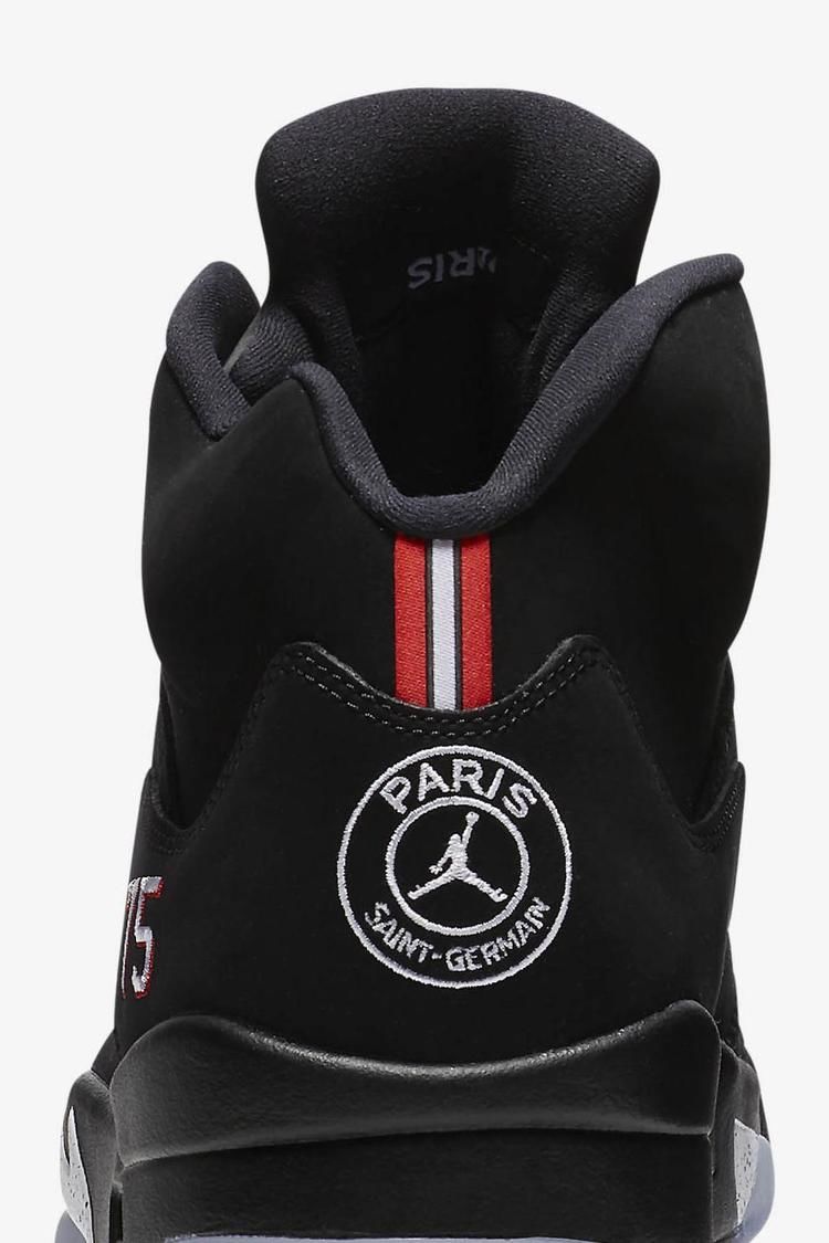 Air Jordan 5 PSG ' Black & Challenge Red' Release Date Air Jordan 5 PSG ' Black & Challenge Red' Release Date