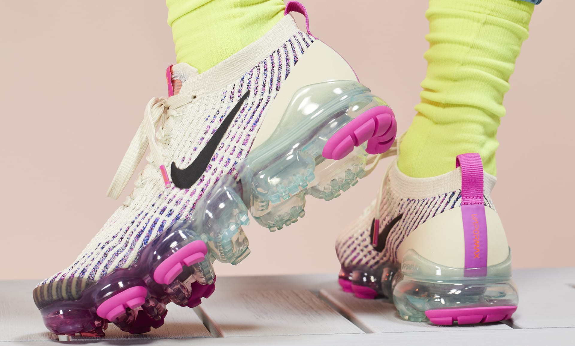 Nike Air VaporMax Flyknit 3 Biel Women s Shoes i