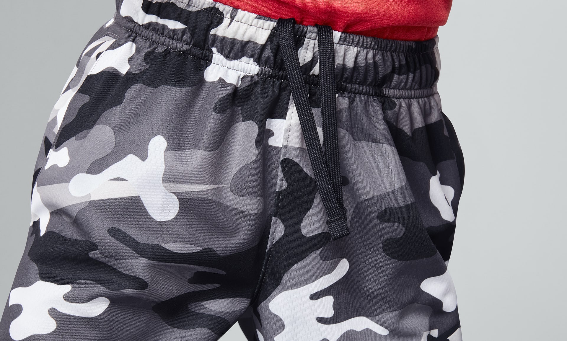 nike training dry camo shorts in grey