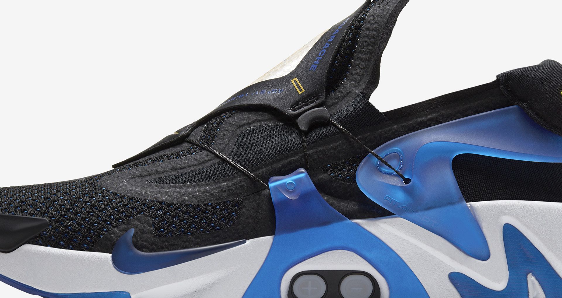 Date de sortie de la Nike Adapt Huarache « Black/Racer Blue