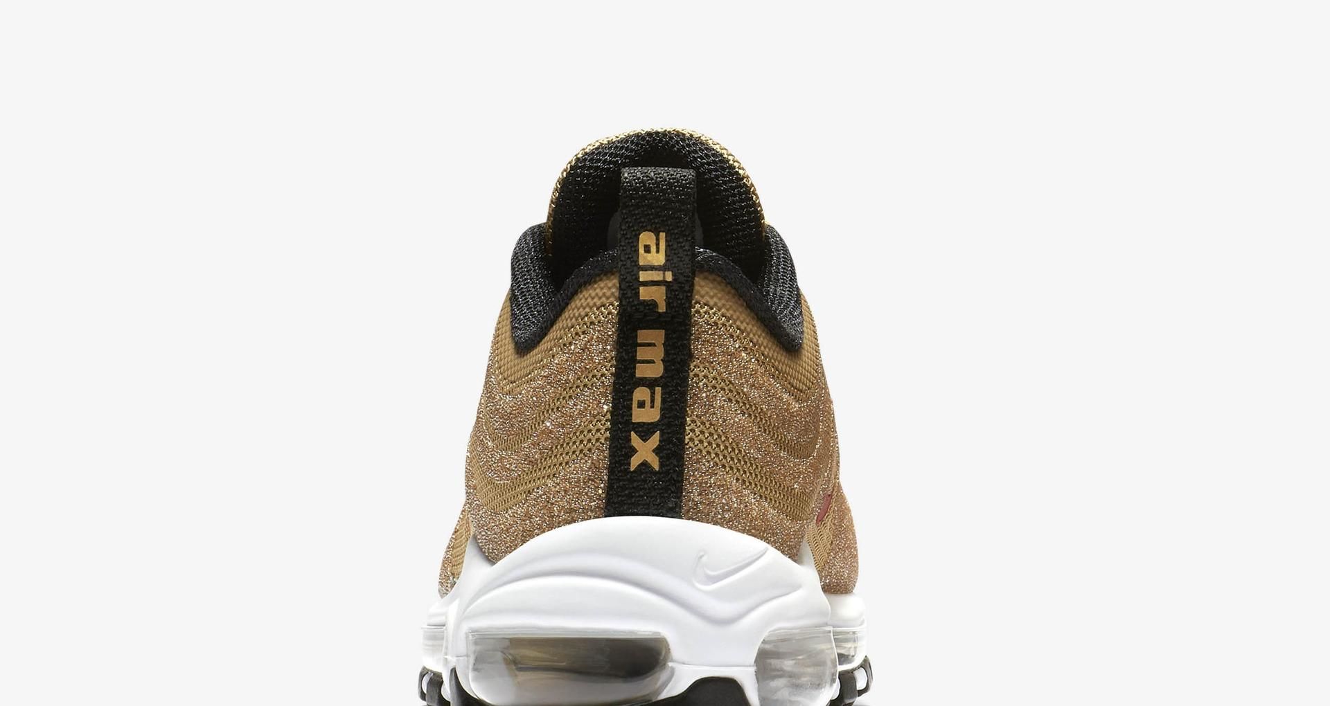 Women's Nike Air Max 97 'Gold Swarovski Crystal' Release Authentic Nike Air Max 97 Lx Swarovski Crystal Trainers