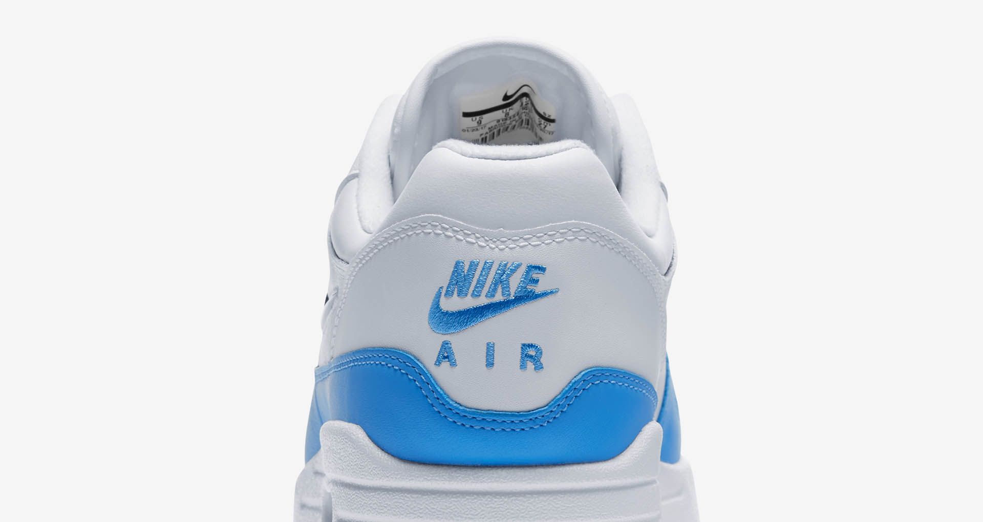 Nike Air Max 1 Premium Jewel 'White & University Blue Nike Air Max 1 Premium Jewel 'White & University Blue