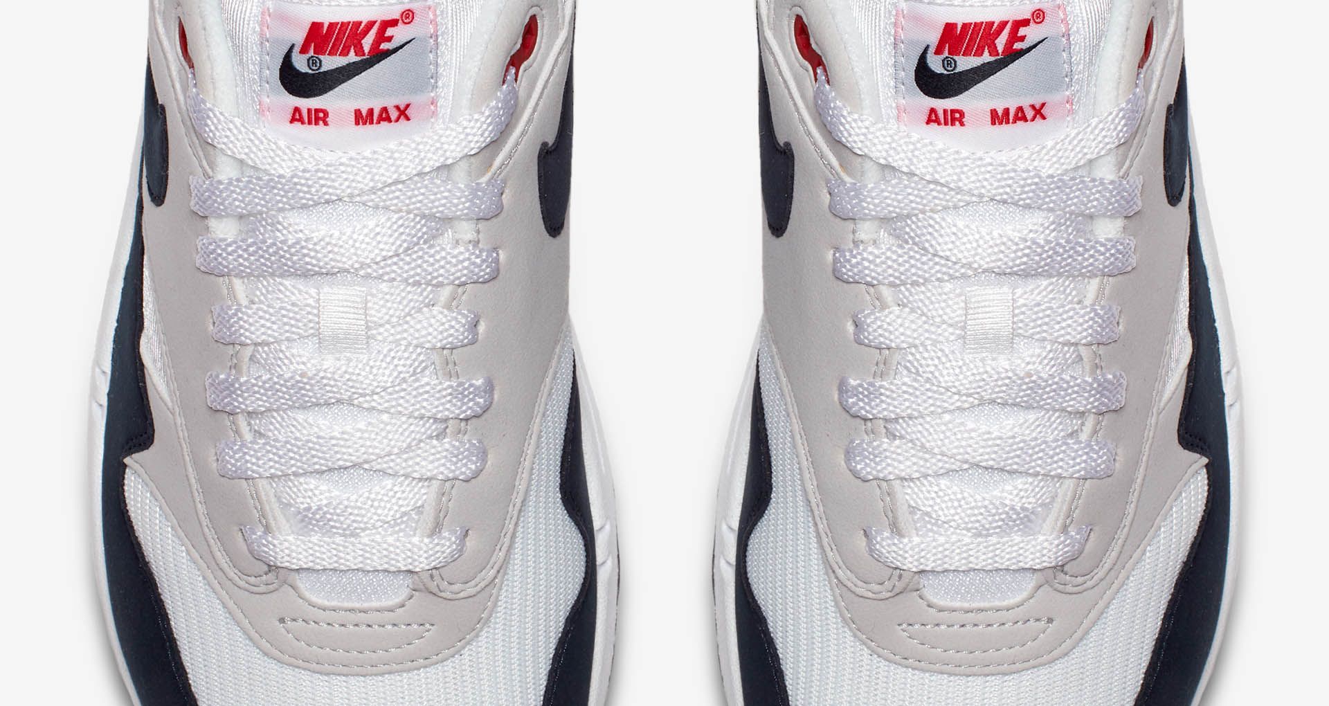 Nike Air Max 1 Anniversary 'White & Dark Obsidian' Release Nike Air Max 1 Anniversary 'White & Dark Obsidian' Release