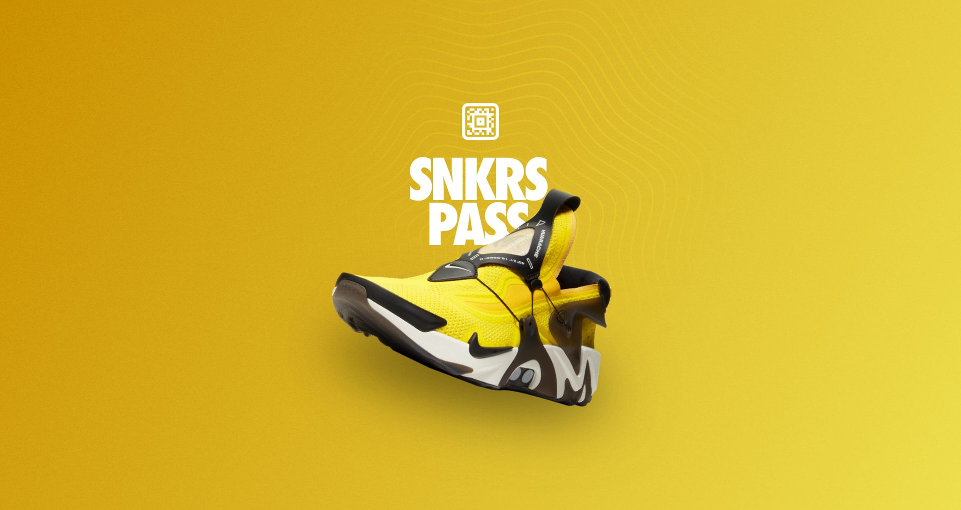 SNKRS Pass: Adapt Huarache 'Opti Yellow' Select Cities 9.13 Nike Adapt Huarache