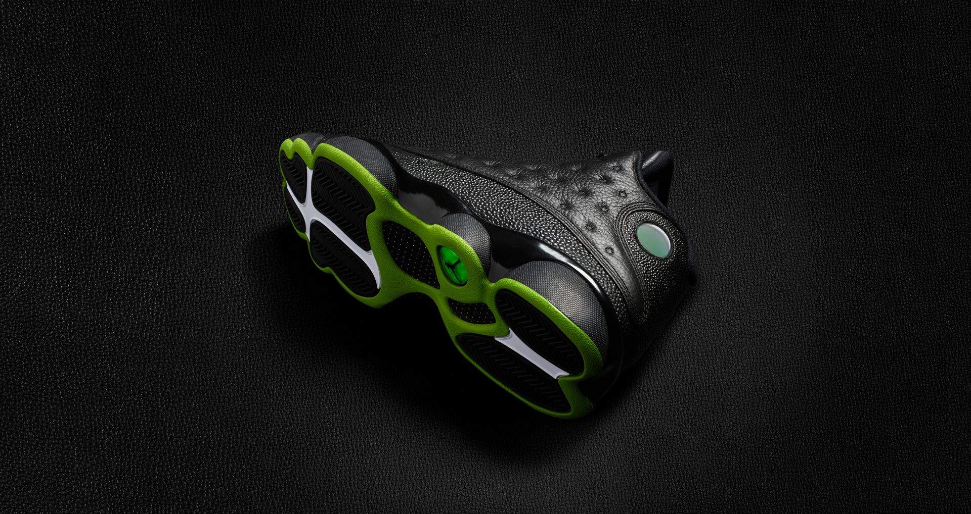 jordan 13 black lime green