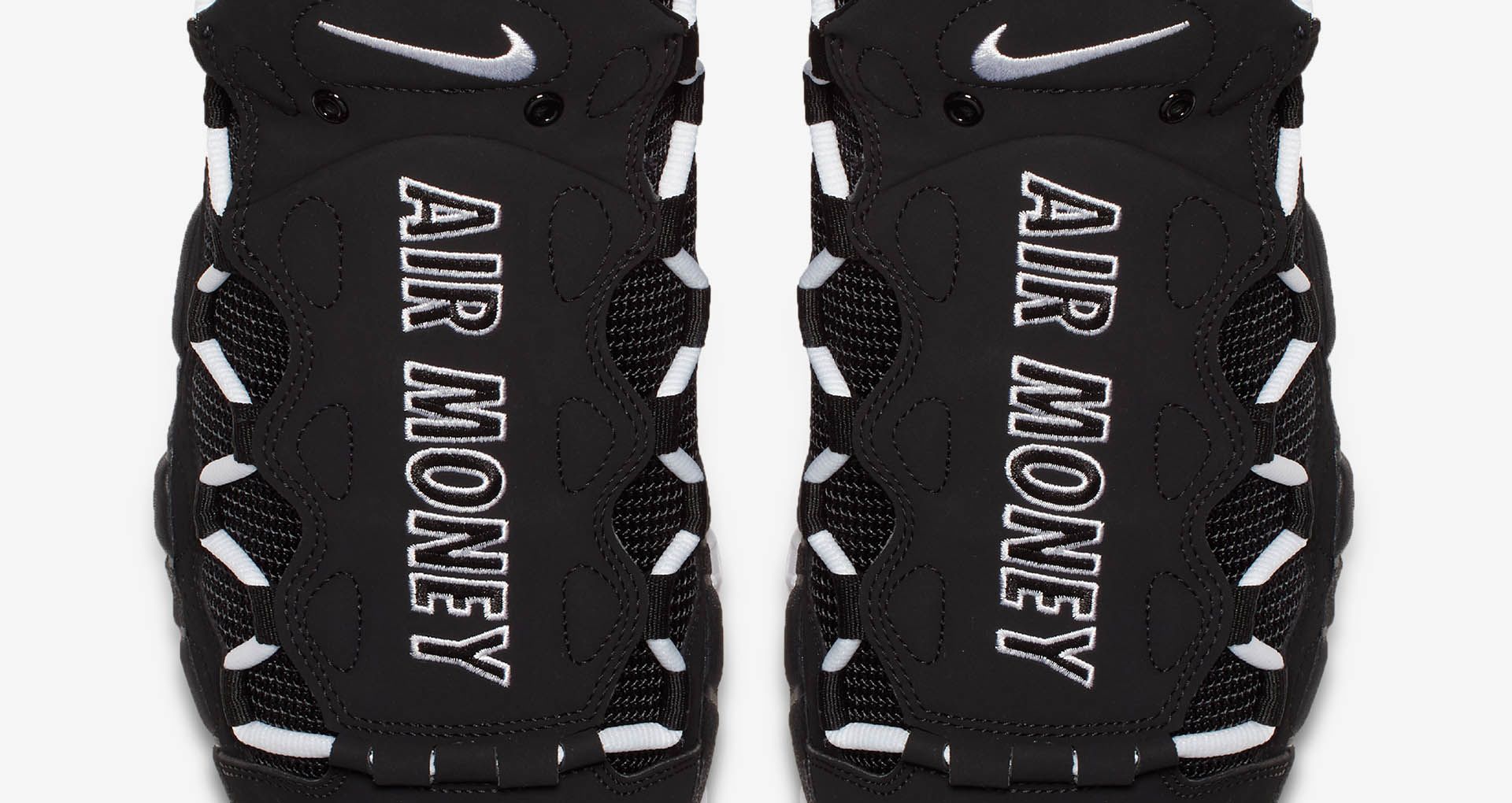 Nike Air More Money Black Amp White Release Date Nike Launch Gb - always at risk but never in recession the air more money isn t afraid to be bold