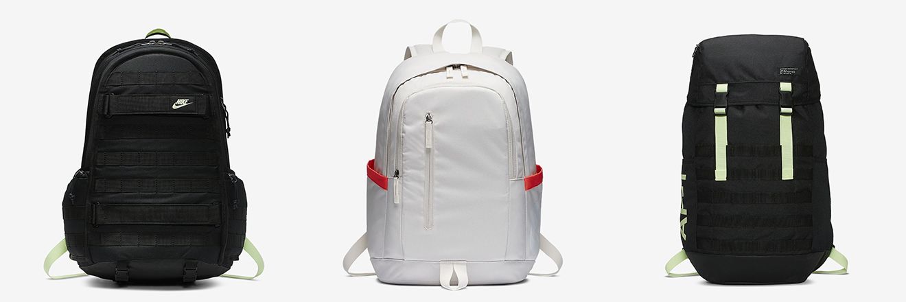 white nike backpacks for school