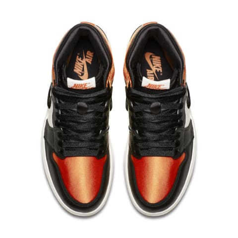 nike air jordan 1 orange satin