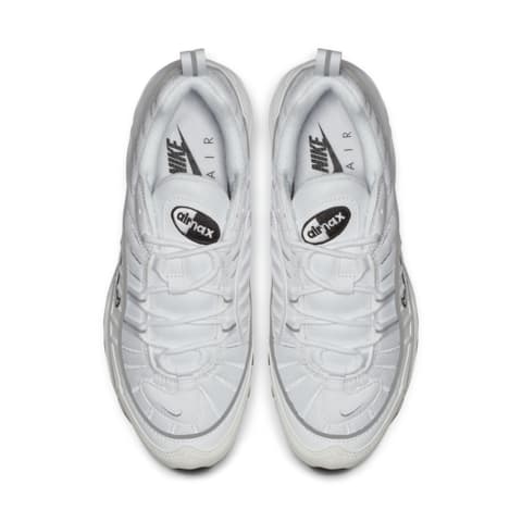 air max 98 white reflect silver