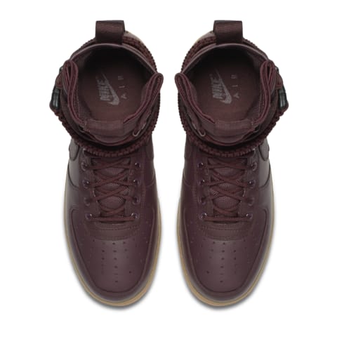 sf air force 1 high deep burgundy