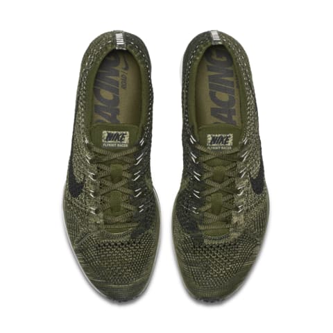 nike flyknit racer olive