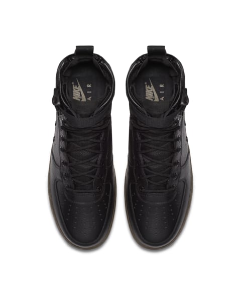 sf air force 1 mid black dark hazel