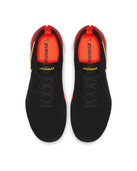 black and orange nike vapormax