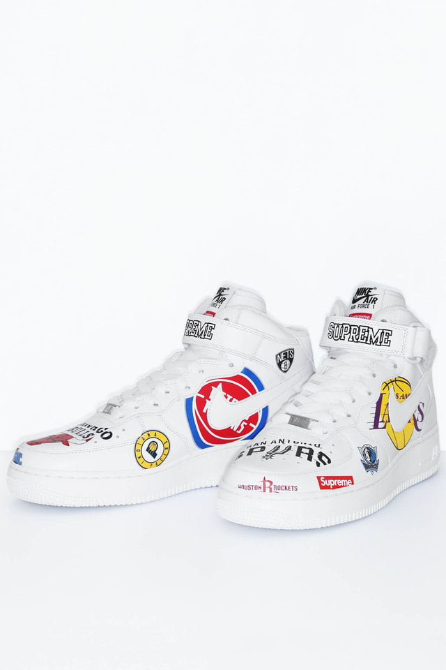 Nike公式 ナイキ エア フォース 1 Mid シュプリーム Nba White Aq8017 100 Sf1 Nike Snkrs Jp