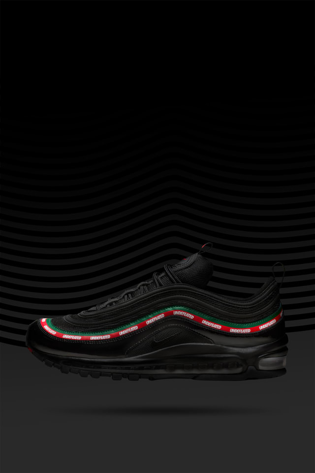 air max 97 x undefeated black