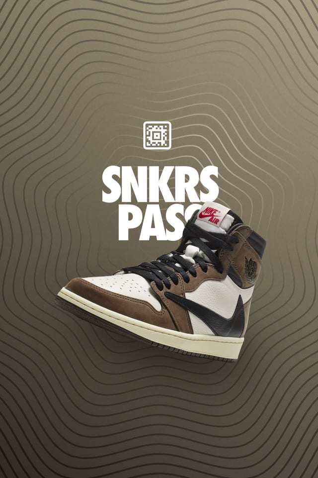 SNKRS Pass: Air Jordan I High 'Travis Scott' Select Cities. Nike SNKRS