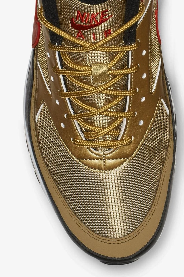 nike air max 97 lxx w metallic gold red  and  black