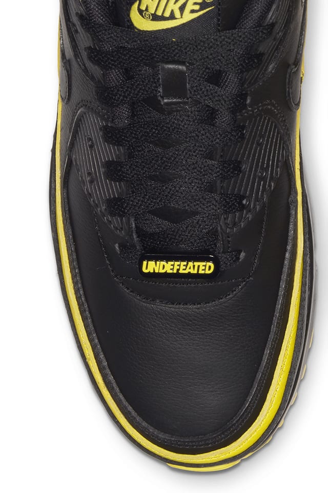 nike air max 90 undefeated black yellow