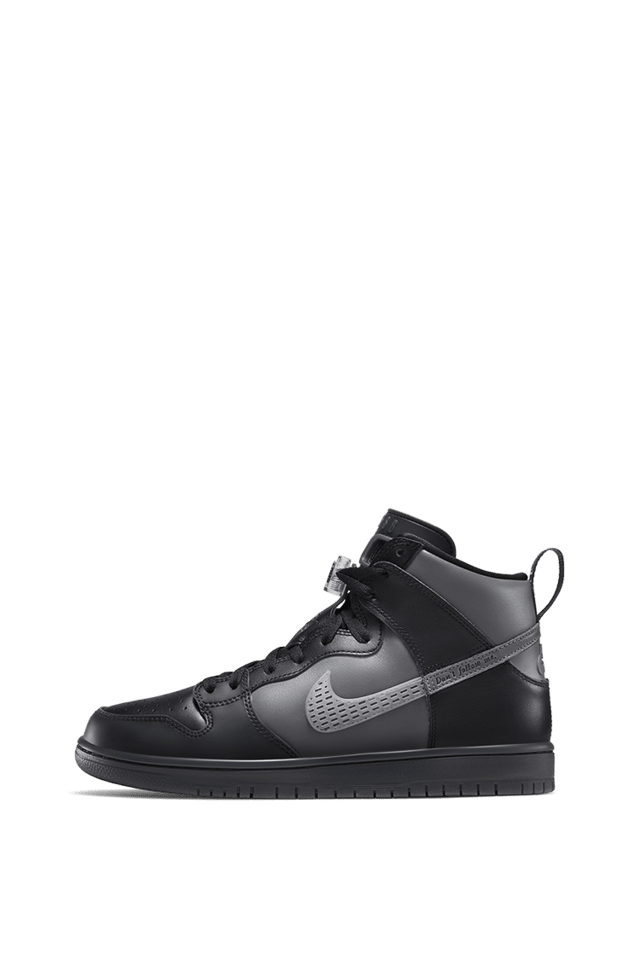 mens black leather nike trainers