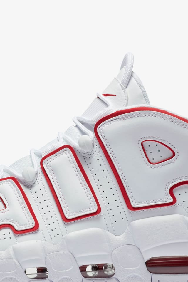 uptempo red and white