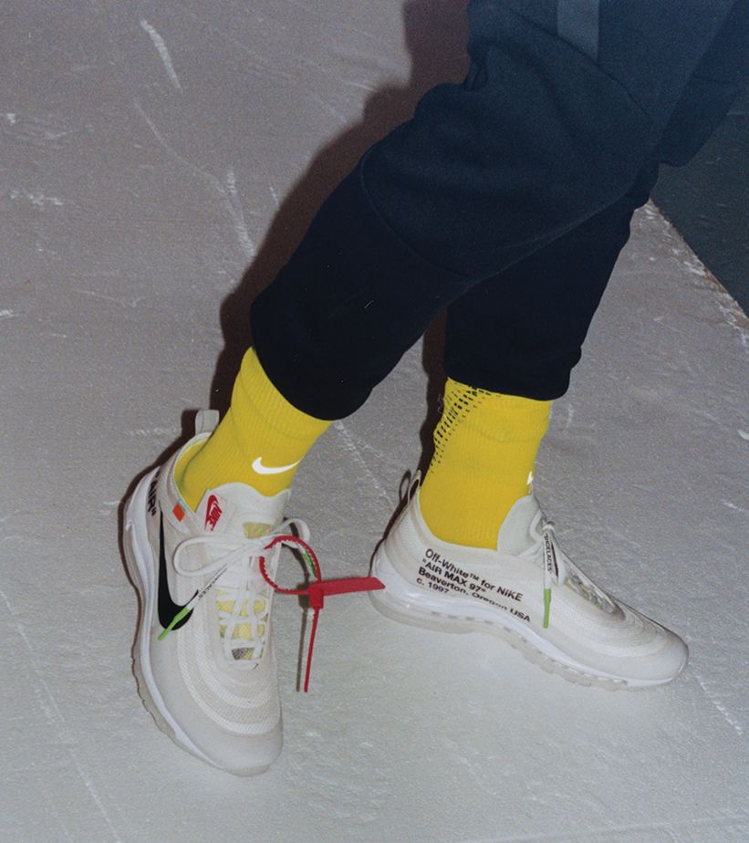 off white air max 97 on feet