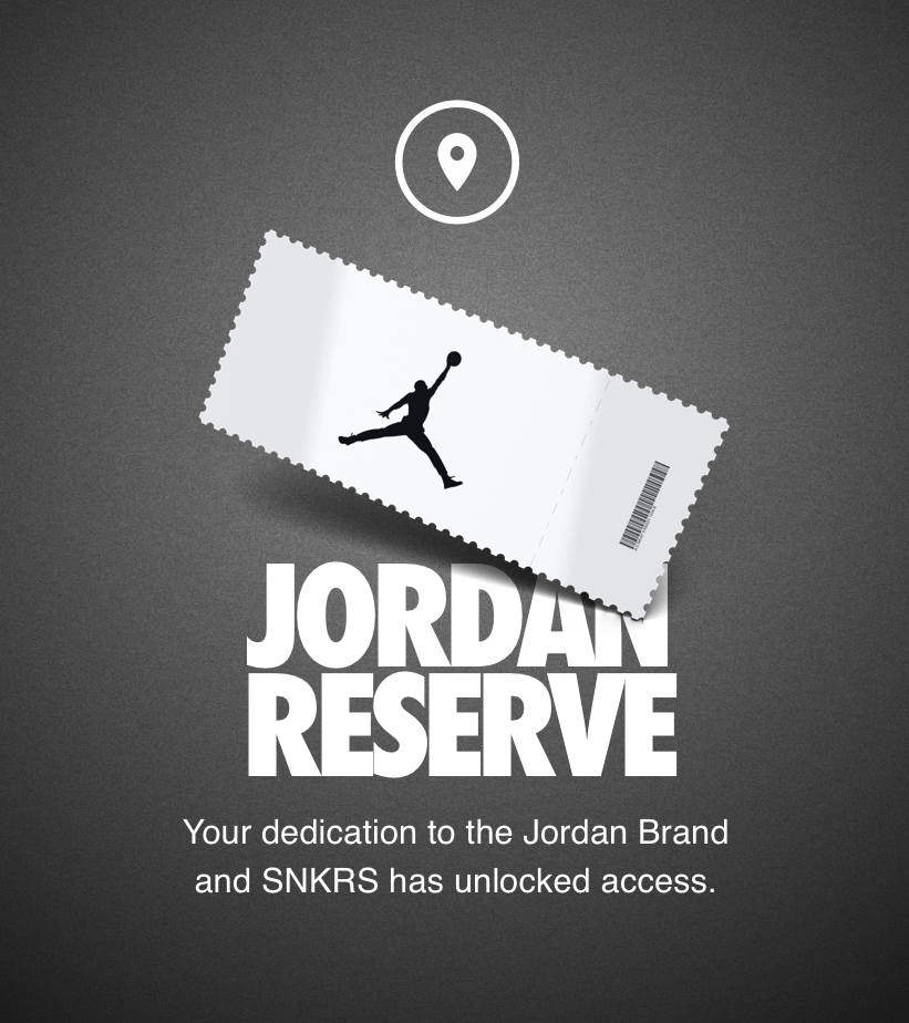 Jordan Reserve: Air Access. Nike SNKRS