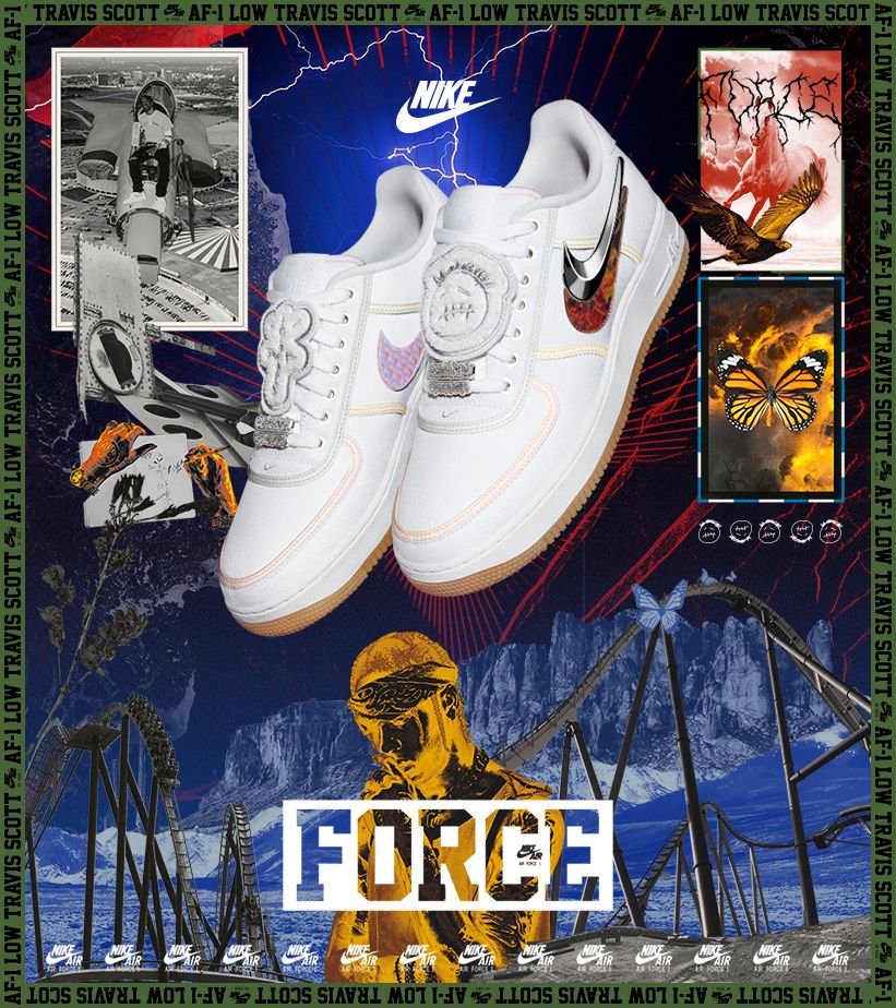 nike air force 1 jordan travis scott