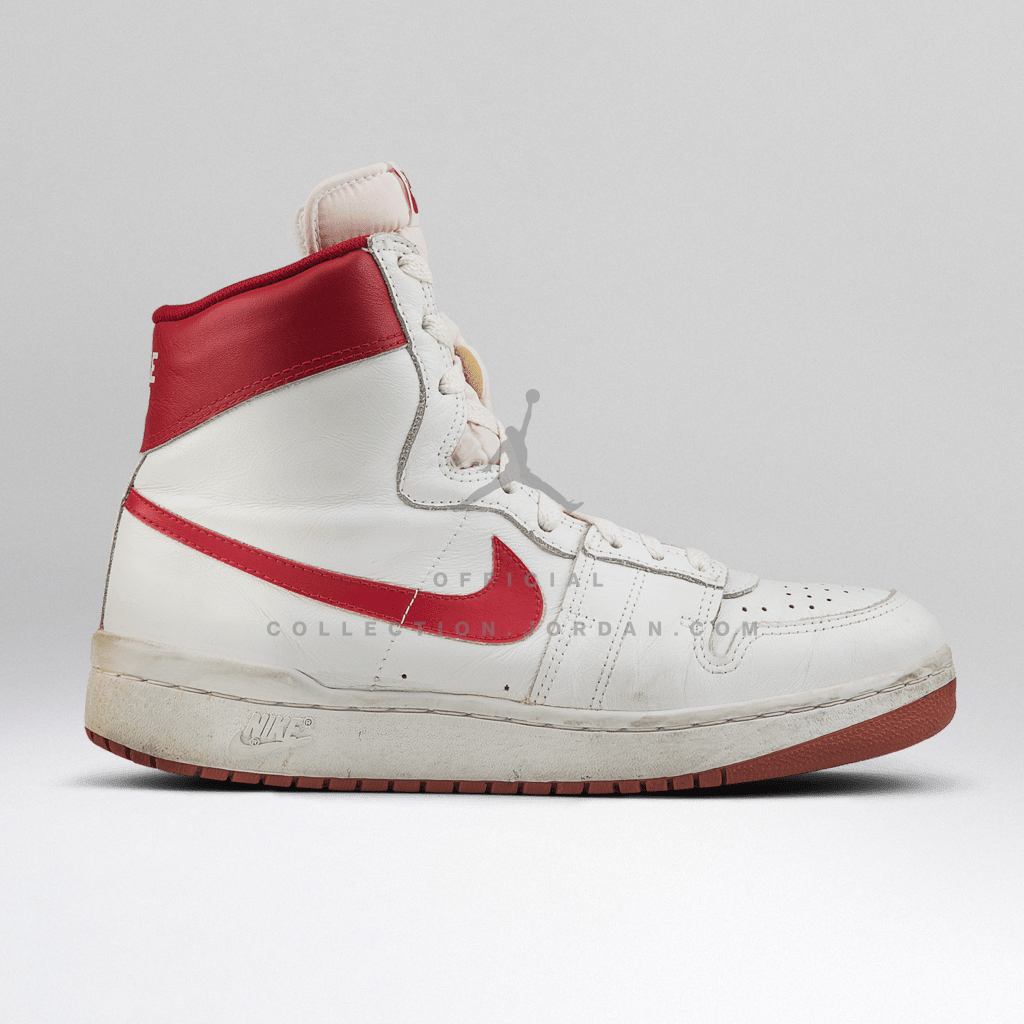 nike air ship white red