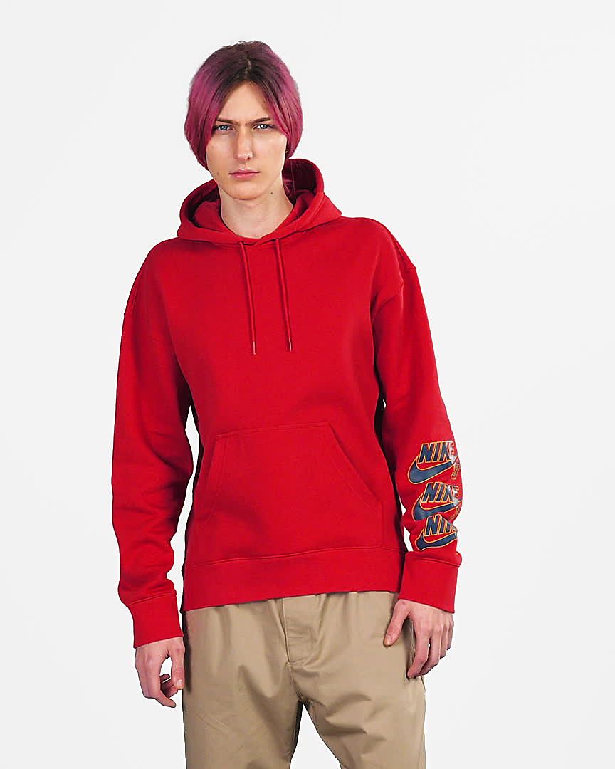 nike sb icon hoodie red